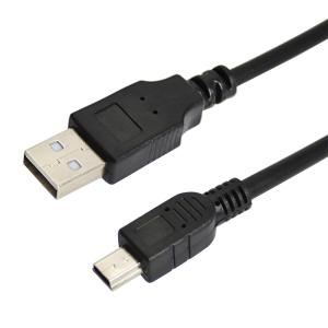 Кабель USB (шт. mini USB -шт. USB A) 0.2 метра, черный REXANT